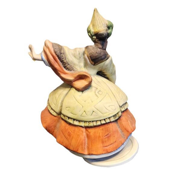 Vintage Lenwile Ardalt Revolving Ceramic Musical Box It' a Small World - Picture 2 of 5